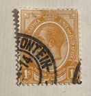 King George V Stamp South Africa 1s One Shilling Orange