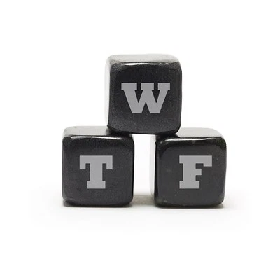 Piedras de whisky Teroforma Icon WTF / What The F*** - Cubos de bebida de piedra de jabón Foto 1 de 3