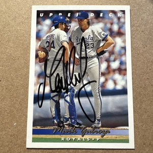 1993 Upper Deck #372 MARK GUBICZA Autographed SIGNED Card - Kansas City Royals - Picture 1 of 2