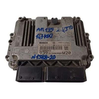 CENTRALINA MOTORE PER ALFA ROMEO 159 Sportwagon Serie 0281013417 939A3000 Diese - Immagine 1 di 4