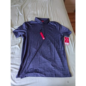 Polo Jacquard Redvanly Rodin Nuevo con Etiquetas en Azul Marino Medianoche Talla M - Imagen 1 de 8