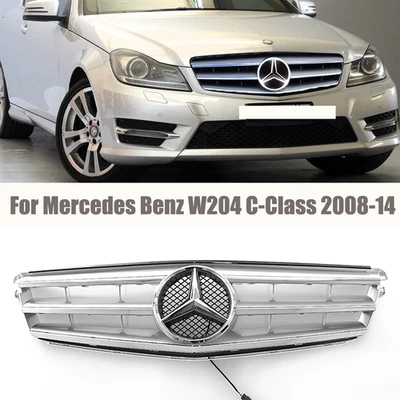 Sport Grille W/LED Star For Mercedes-Benz W204 C-Class 2008-2014 C250 C300 C350 Foto 1 de 4