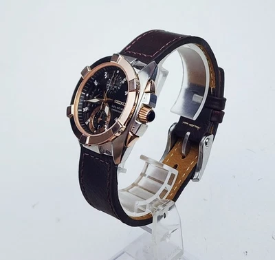 Reloj Mujer CRONÓGRAFO SEIKO "Velatura" 7T92-0KS0. Esfera de diamantes marcados Foto 1 de 4