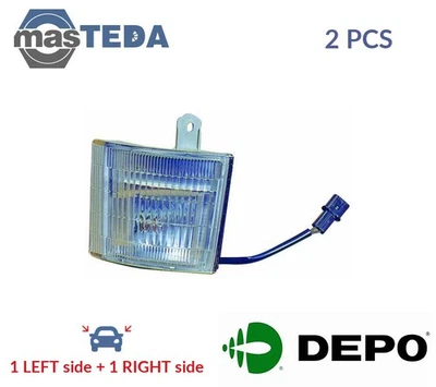 214-1543L-AE INDICATOR LIGHT BLINKER LAMP PAIR FRONT LORO 2PCS NEW - Image 1 of 4