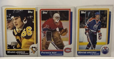 1986-1987 Topps Hockey Complete 198 Card Set Roy RC Lemieux 2nd Yr NrMt/Mt - Image 1 of 4