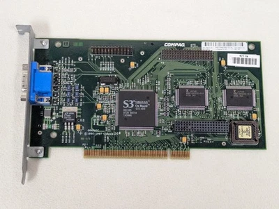 Tarjeta de gráficos de video vintage retro COMPAQ 296684 S3 VIRGE/GX 2MB PCI VGA Foto 1 de 3