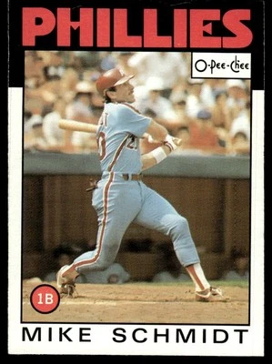 1986 O-Pee-Chee Mike Schmidt Philadelphia Phillies #200 - Image 1 of 2