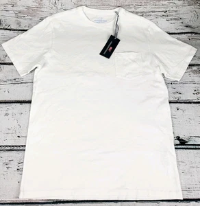 Vineyard Vines Men's Short Sleeve Pocket T-Shirt White Size Large (L) - NEW - Picture 1 of 3