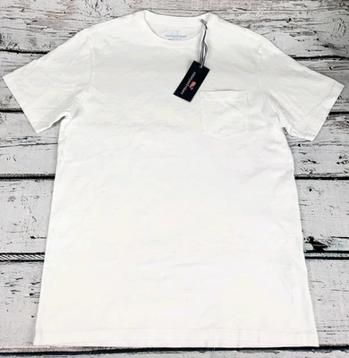 Vineyard Vines Men's Short Sleeve Pocket T-Shirt White Size Large (L) - NEW - Image 1 of 3