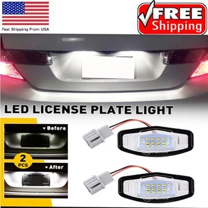 2Pcs 18 LED License Plate Light Lamp For Civic Honda Accord Acura TL TSX MDX RL - Picture 1 of 15