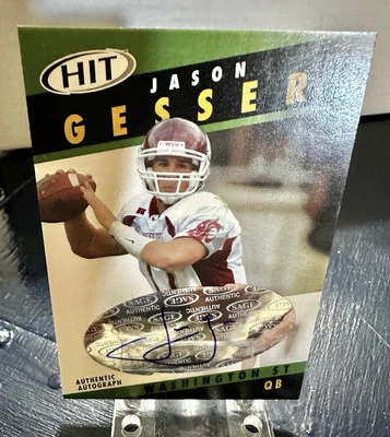 2003 SAGE Hit - Autographs Emerald #A17 Jason Gesser (AU, RC) - Image 1 of 3