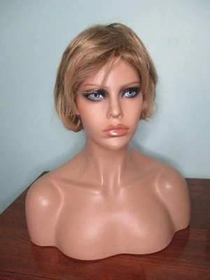 Peruca estilo grunge 4" - 6" comprimento do queixo loiro sujo arenoso BOB anos 90 - Imagem 1 de 4