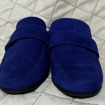 Zapatos sin cordones Me Too para mujer azules de gamuza Jada de cuero superior de meToo - Talla 6 M Foto 1 de 4