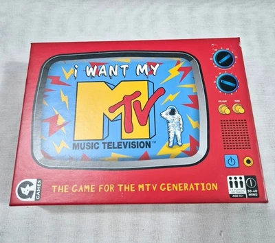 MTV Music Television Trivia Game I Want My MTV Party Game Age 14+ 3-6 Players  - Image 1 of 4
