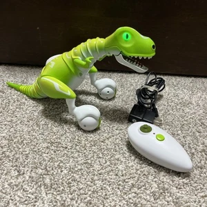 Working Zoomer Dino Boomer Green Interactive T-rex Dinosaur w/ Remote - EUC - Picture 1 of 6