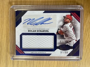 2025 Topps Tier One Nolan Schanuel Game Used Patch Auto 91/99 - AJR-NS - Bild 1 von 3