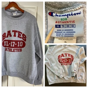 Champion Bates College Athletics Eco Authentic grau Sweatshirt XL sportlich FLECK - Bild 1 von 14