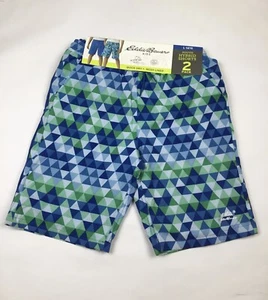 Eddie Bauer swim trunks Boy's L(14-16) String waist mesh lining zip rear pocket - Picture 1 of 4