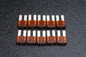 10 PK ATR 7.5 AMP FUSE FUSES BLADE CIRCUIT EATON BUSSMANN MICRO 2 LEG ATR7.5 - Picture 1 of 8