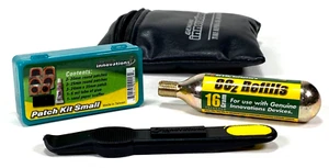 Genuine Innovations Motorcycle Tire Repair And CO2 Inflation Kit With Bag - Picture 1 of 2