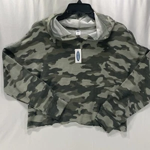 Neu mit Etikett Old Navy Rundhalsausschnitt Shirt Mädchen 14/16 Camouflage Camouflage mit Kapuze - Bild 1 von 4