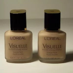 2pc L'Oreal VISUELLE Invisible Coverage MAKEUP FOUNDATION *BUFF* - Picture 1 of 1
