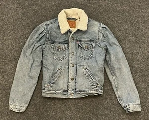 Levis Denim Jean Sherpa Jacket Size XS - Picture 1 of 6