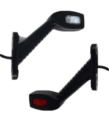 2 X 24V LED Rojo Naranja Blanco Intermitente Lateral Luces para Scania Man DAF - Imagen 1 de 4