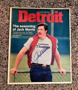 HOF Jack Morris Signed DETROIT Magazine  April 22,1984 Excellent condition - Picture 1 of 5