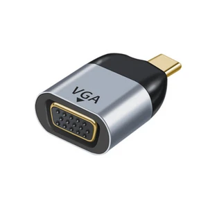 USB-C USB 3.1 Type C Male to VGA Female Adapter Connector Phone Computer 1080P - Picture 1 of 3