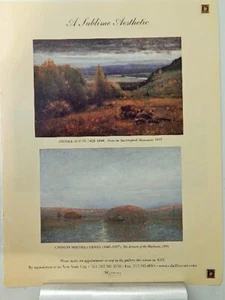 GEORGE INNESS  ART PIECE VTG ORIG  2012 ADVERTISEMENT, - Picture 1 of 1