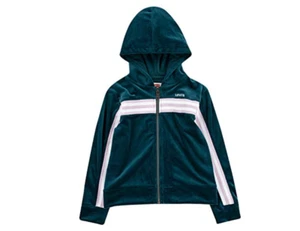 Levi's Girls' Zip up Hoodie Deep Teal Size S 4335 - Picture 1 of 2