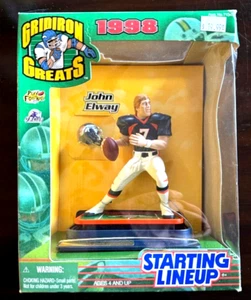 1999 HASBRO STARTING LINEUP GRIDIRON GREATS NFL DENVER BRONCOS JOHN ELWAY FIGURE - Picture 1 of 1