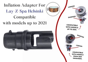 Adaptador de inflado para Lay-Z-Spa Helsinki compatible con modelos hasta 2021 - Imagen 1 de 6