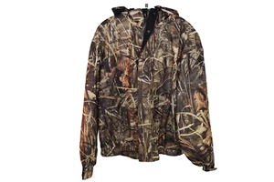 Camouflage Field And Stream Hooded Full Zip Jacket Size L Pockets Hunting EUC - Picture 1 of 6