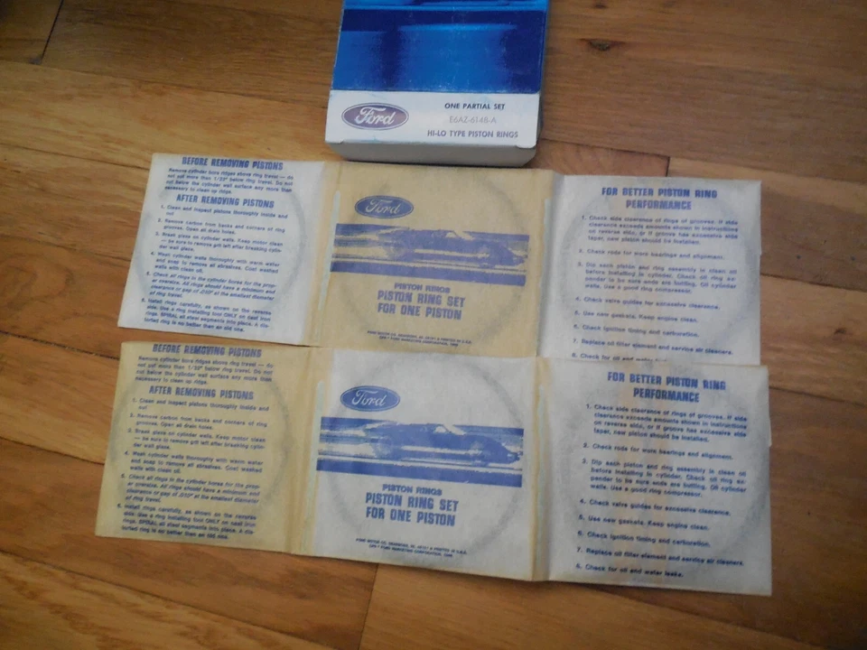 Juego de anillos de pistón parcial de 5,0 L Ford Mustang 1986-1993 E6AZ-6148-A nuevo de lote Foto 1 de 2