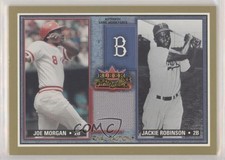 2002 Fleer Fall Classic Rival Factions Game Used Joe Morgan Jackie Robinson HOF