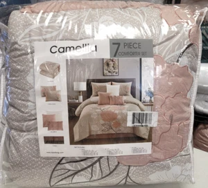 Nanshing Stratford Park Cecilia 7-Piece Comforter Set, King - Blush - Picture 1 of 7