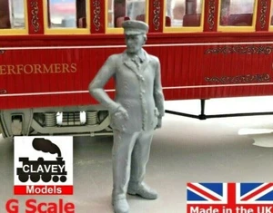 G Scale Garden Rail People 1:22 Ready to paint Figure Conductor - Picture 1 of 12