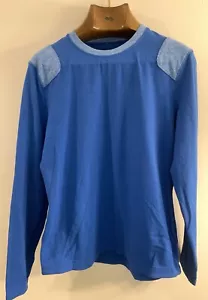 Herren Medium Lululemon Sprint Langarmshirt - Deep Blue / Meliert Blau - Bild 1 von 4