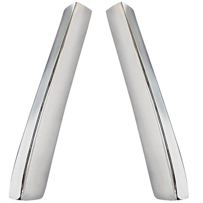 1968 69 70 71 72 El Camino Cama Trasera Esquina Moldura Extensiones Metal Cromo Foto 1 de 4