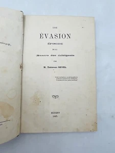 {ALBI} Une évasion. Episode de la guerre des Albigeois. REVEL. 1863 - Imagen 1 de 9