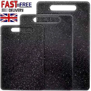 3 Piece Chopping Board Set Large Kitchen Food Fruit Cutting Worktop Protector UK - Picture 1 of 14