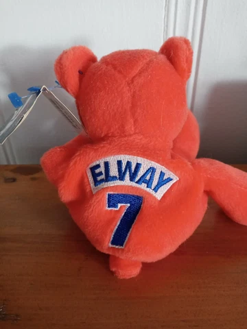 Limited Treasures #7 Orange John Elway Beanie Baby Cover