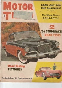 Motor Trend Magazin Februar 1956 Ausgabe Studebaker auf dem Cover - Bild 1 von 1