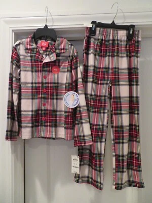 Nuevo con etiquetas Pijamas Familiares Macy's Niños Unisex Talla S (6/7) Stewart Juego de 2 piezas a Cuadros Foto 1 de 4