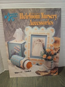 Plastic Canvas Annie's Attic Heirloom Nursery Accessories Patten Booklet 87H39 - Picture 1 of 5