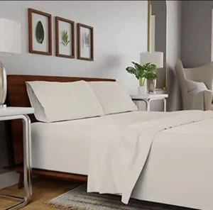 Purity Home 100% Cotton Organic & Environment-Friendly Sheet Set for Queen Size - Picture 1 of 7