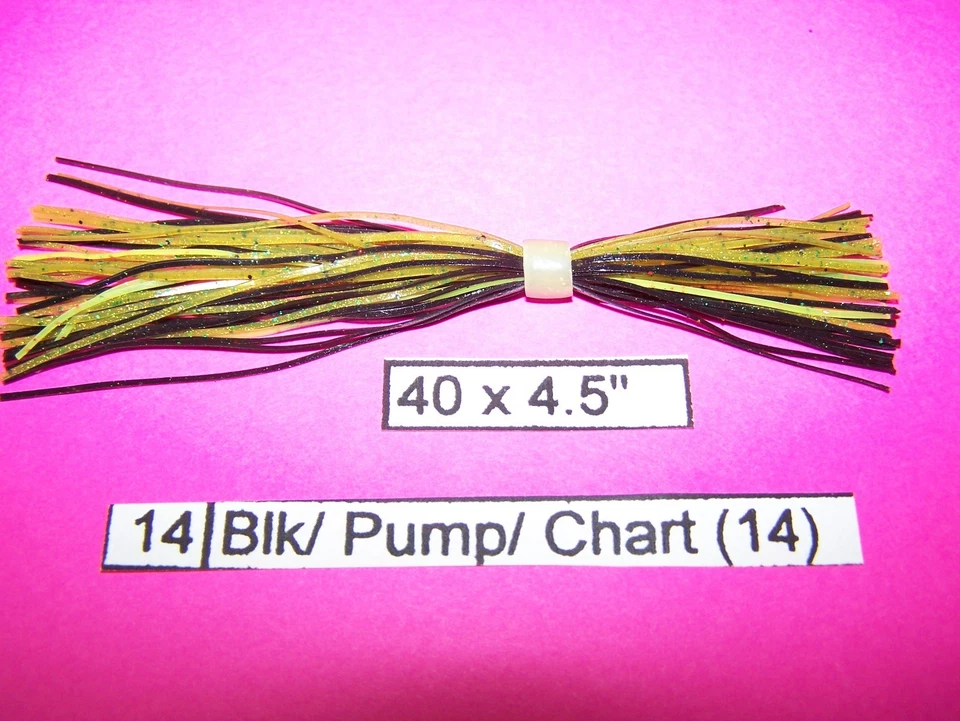 10 FALDAS DE SILICONA - PLANTILLAS PARA HACER SEÑUELOS SPINNER CHATTER BUZZ CEBO Color Silicona #14 Foto 1 de 1