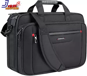 Laptop Briefcase Premium Laptop Case Fits up to 17.3 Inch Business Shoulder Bag - Picture 1 of 8